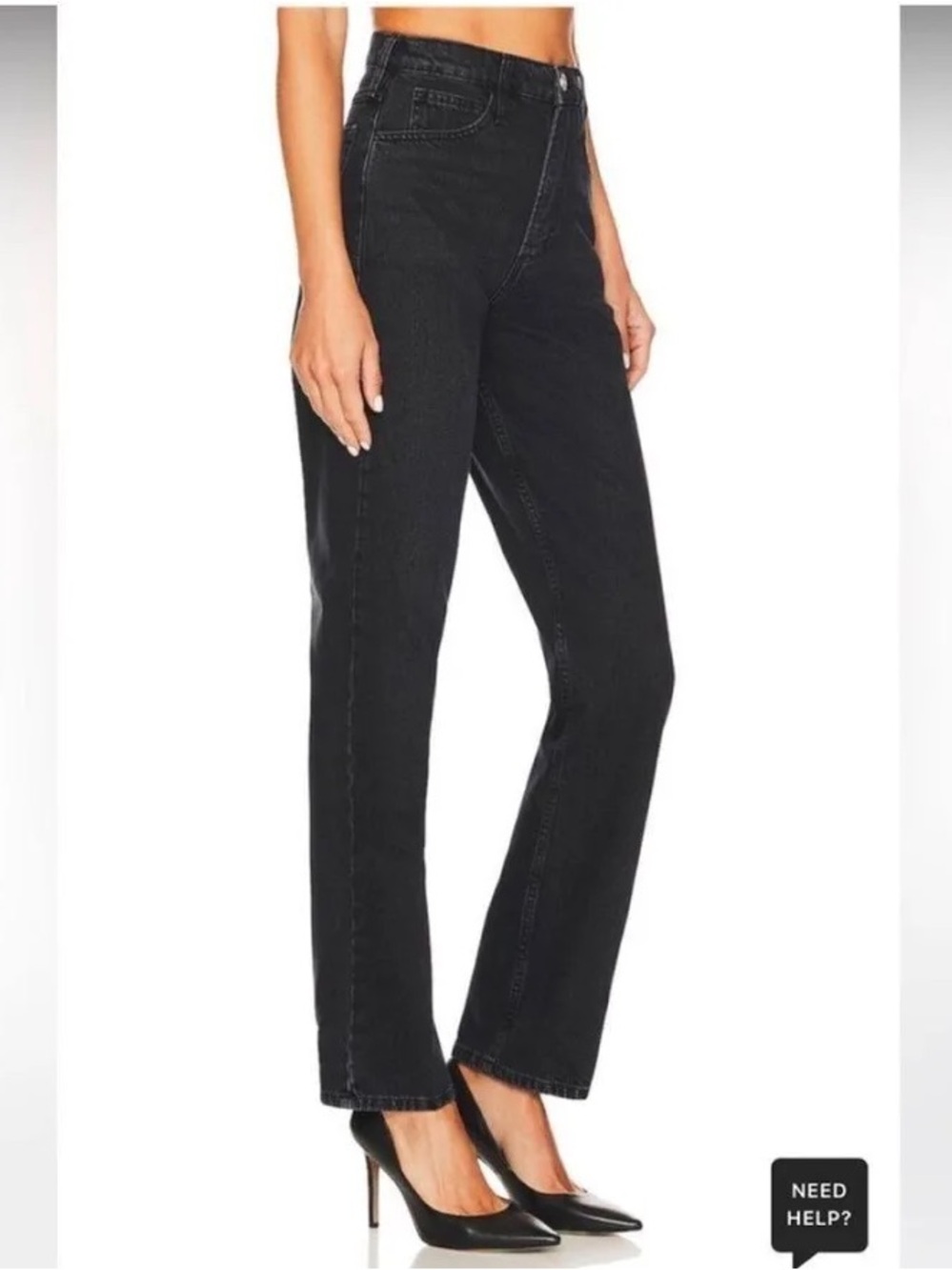 Frame High-N-Tight Straight Leg Inkwell Jeans (Excellent Condition)